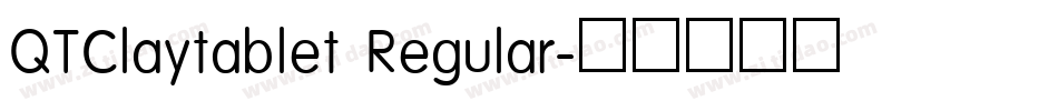 QTClaytablet Regular字体转换